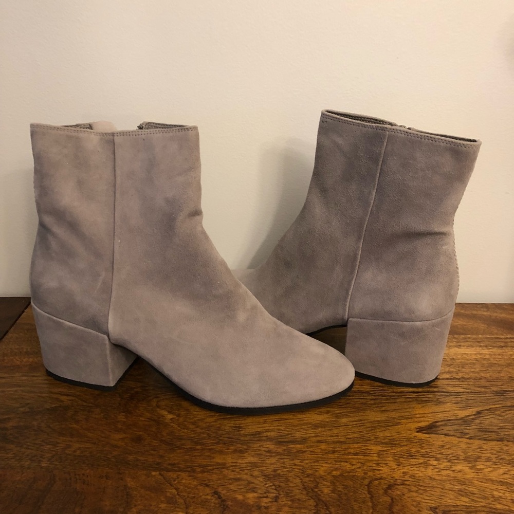 Dolce Vita Grey Suede Booties